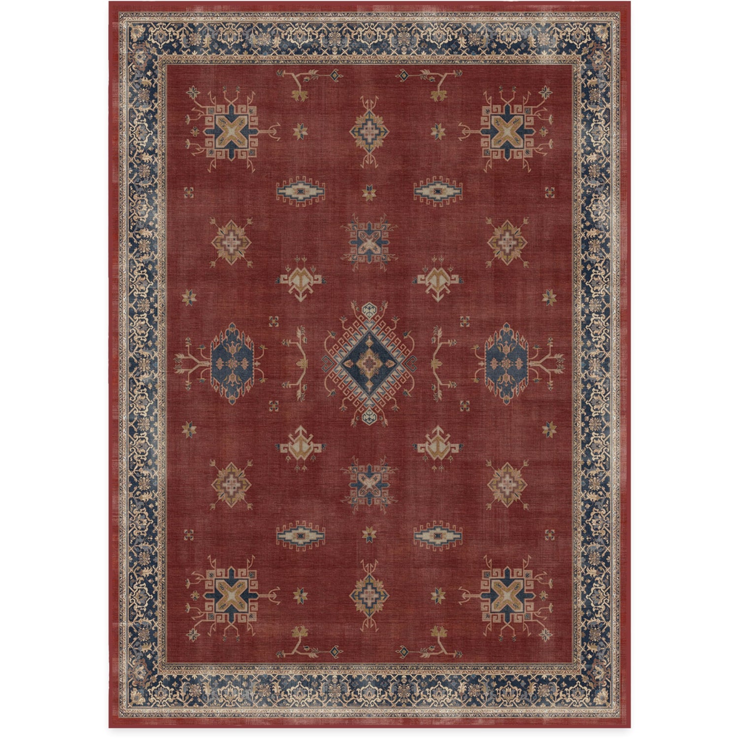 RUGGABLE – Verena Dark Wood – Machine Washable Runner Rug – Pet &amp; Child Friendly – Stain &amp; Water Resistant – Non-Slip – 2.5&