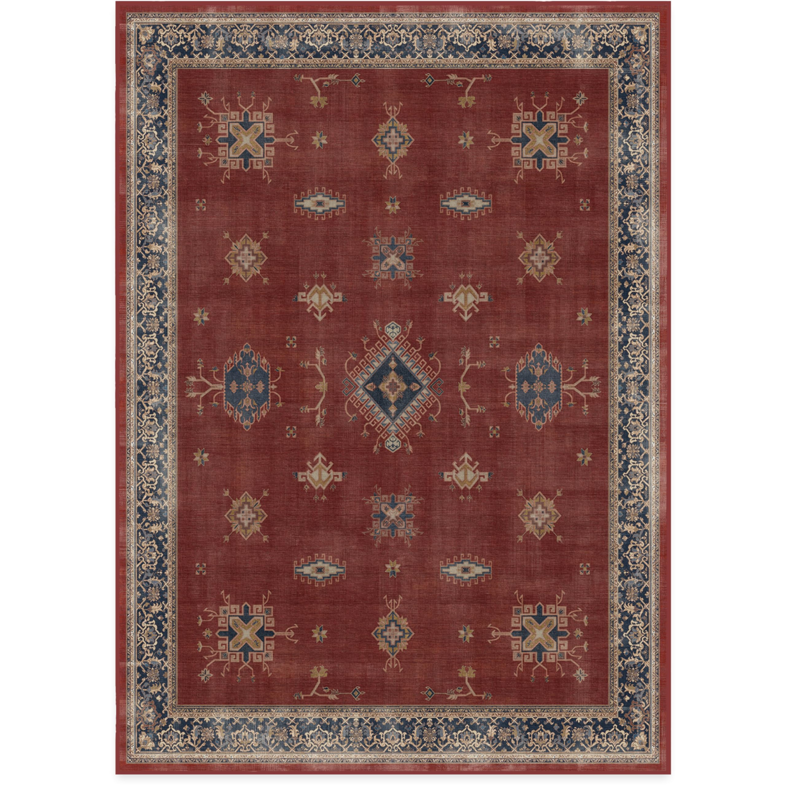 RUGGABLE – Verena Dark Wood – Machine Washable Runner Rug – Pet &amp; Child Friendly – Stain &amp; Water Resistant – Non-Slip – 2.5&