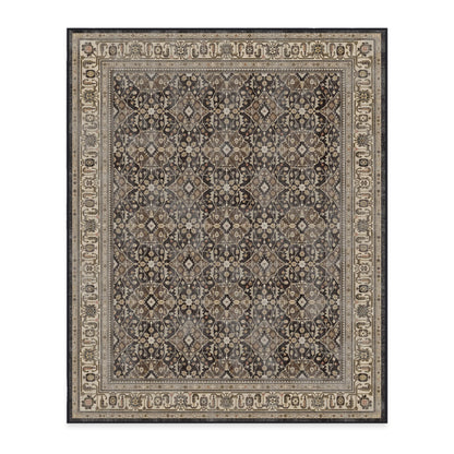 RUGGABLE – Alessia Dark Wood – Machine Washable Area Rug – Pet &amp; Child Friendly – Stain &amp; Water Resistant – Non-Slip – 5&