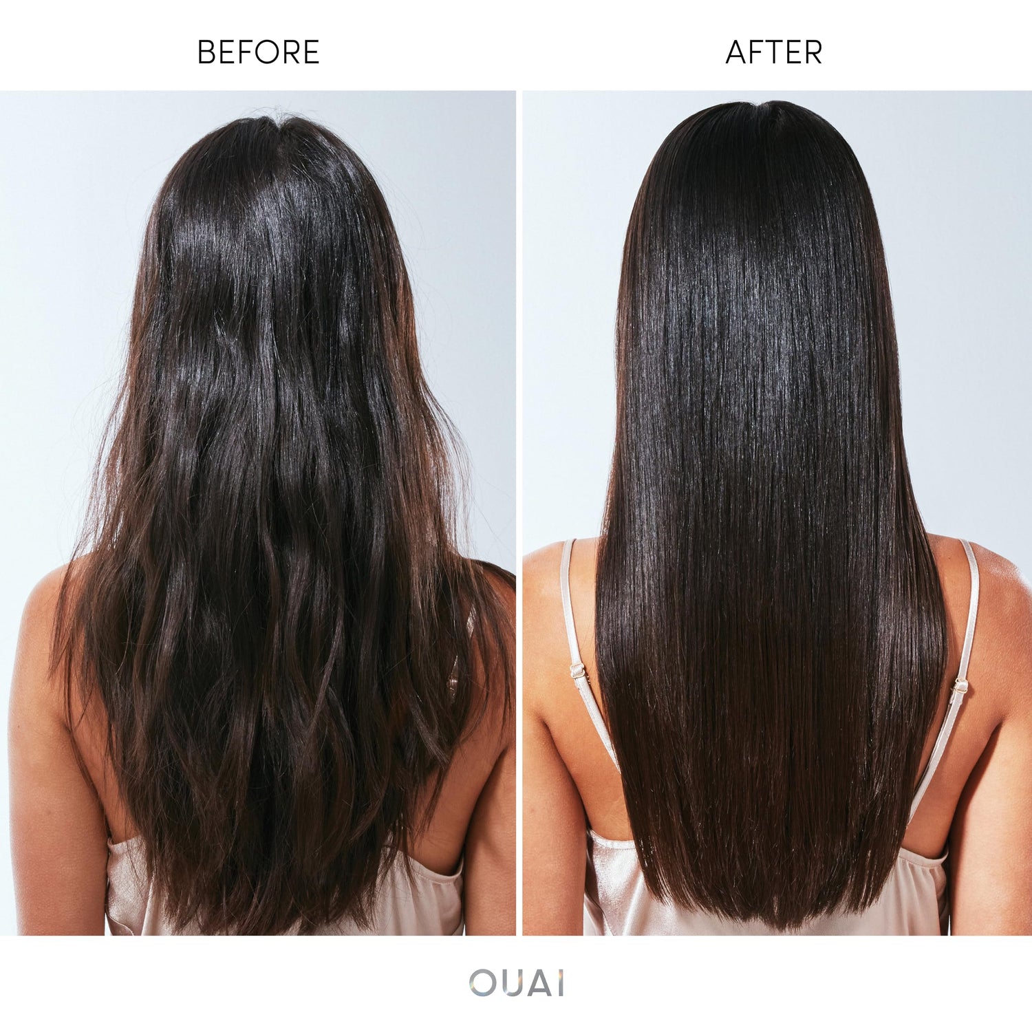 OUAI Hair Gloss - In-Shower Shiny Hair Treatment with Frizz Control - Heat Protectant Hair Glaze Infused with Hyaluronic Acid, Rice Water + Panthenol - Paraben, Phthalate &amp; Sulfate Free (6 Oz)