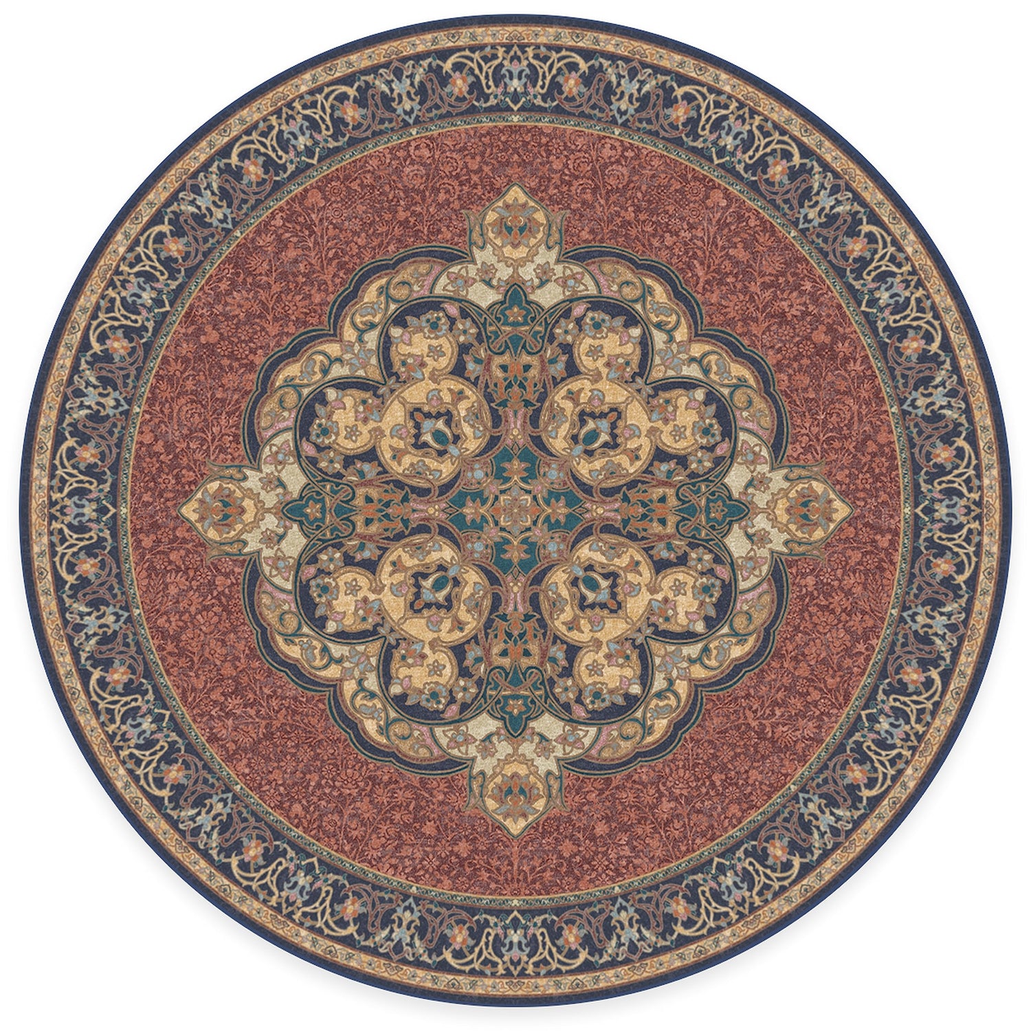 RUGGABLE Disney Traditional Mickey Mouse Washable Rug - Perfect Area Rug for Nursery Playroom Kids Room - Pet &amp; Child Friendly - Stain &amp; Water Resistant - Damask Grey 3&
