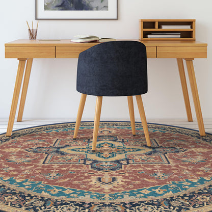 RUGGABLE Maral Heriz Washable Rug - Perfect Vintage Area Rug for Living Room Bedroom Kitchen - Pet &amp; Child Friendly - Stain &amp; Water Resistant - Creme 3&