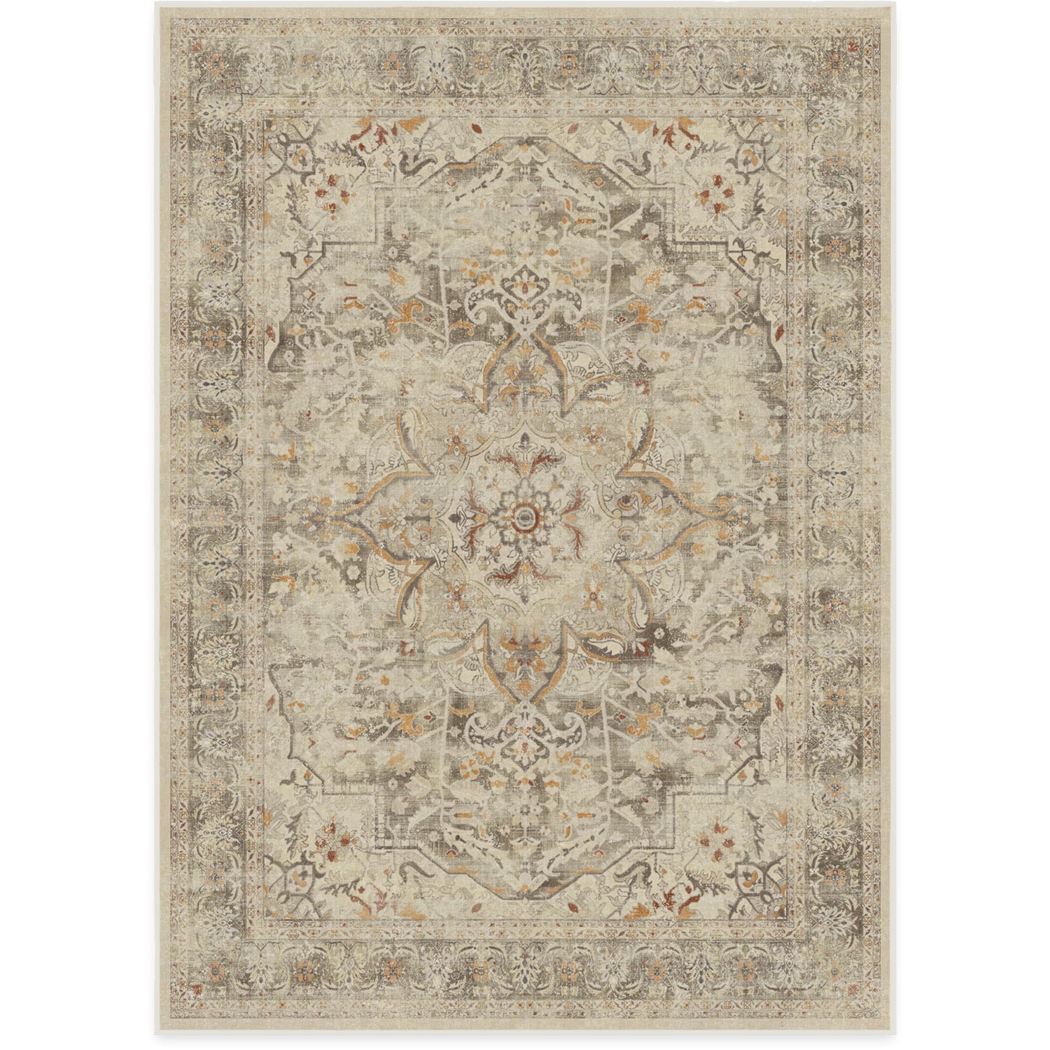 RUGGABLE – Sarrah Blue Quartz – Machine Washable Runner Rug – Pet &amp; Child Friendly – Stain &amp; Water Resistant – Non-Slip – 2.5&