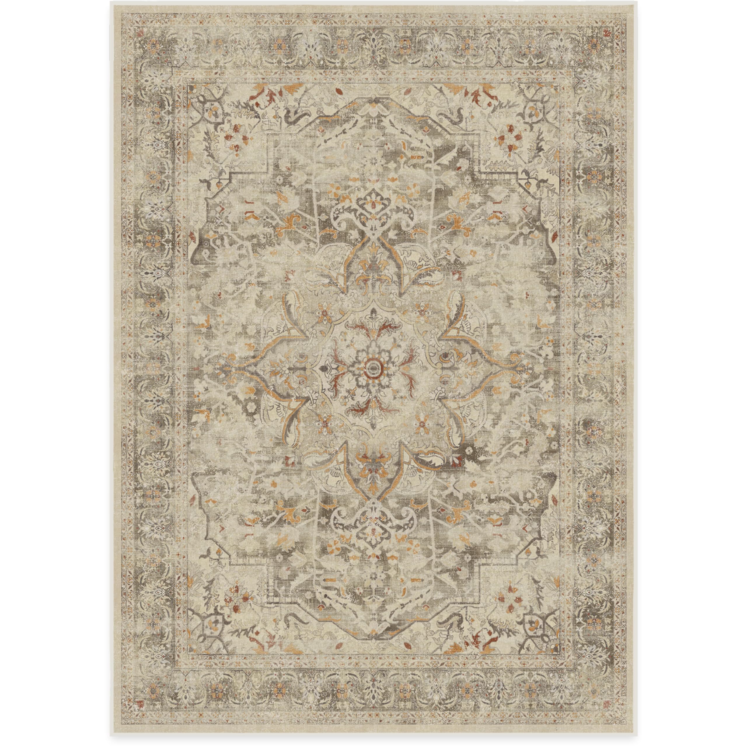 RUGGABLE – Sarrah Blue Quartz – Machine Washable Runner Rug – Pet &amp; Child Friendly – Stain &amp; Water Resistant – Non-Slip – 2.5&