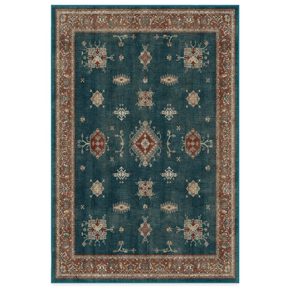 RUGGABLE – Verena Dark Wood – Machine Washable Runner Rug – Pet &amp; Child Friendly – Stain &amp; Water Resistant – Non-Slip – 2.5&