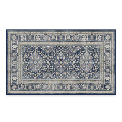 RUGGABLE – Alessia Dark Wood – Machine Washable Area Rug – Pet &amp; Child Friendly – Stain &amp; Water Resistant – Non-Slip – 5&