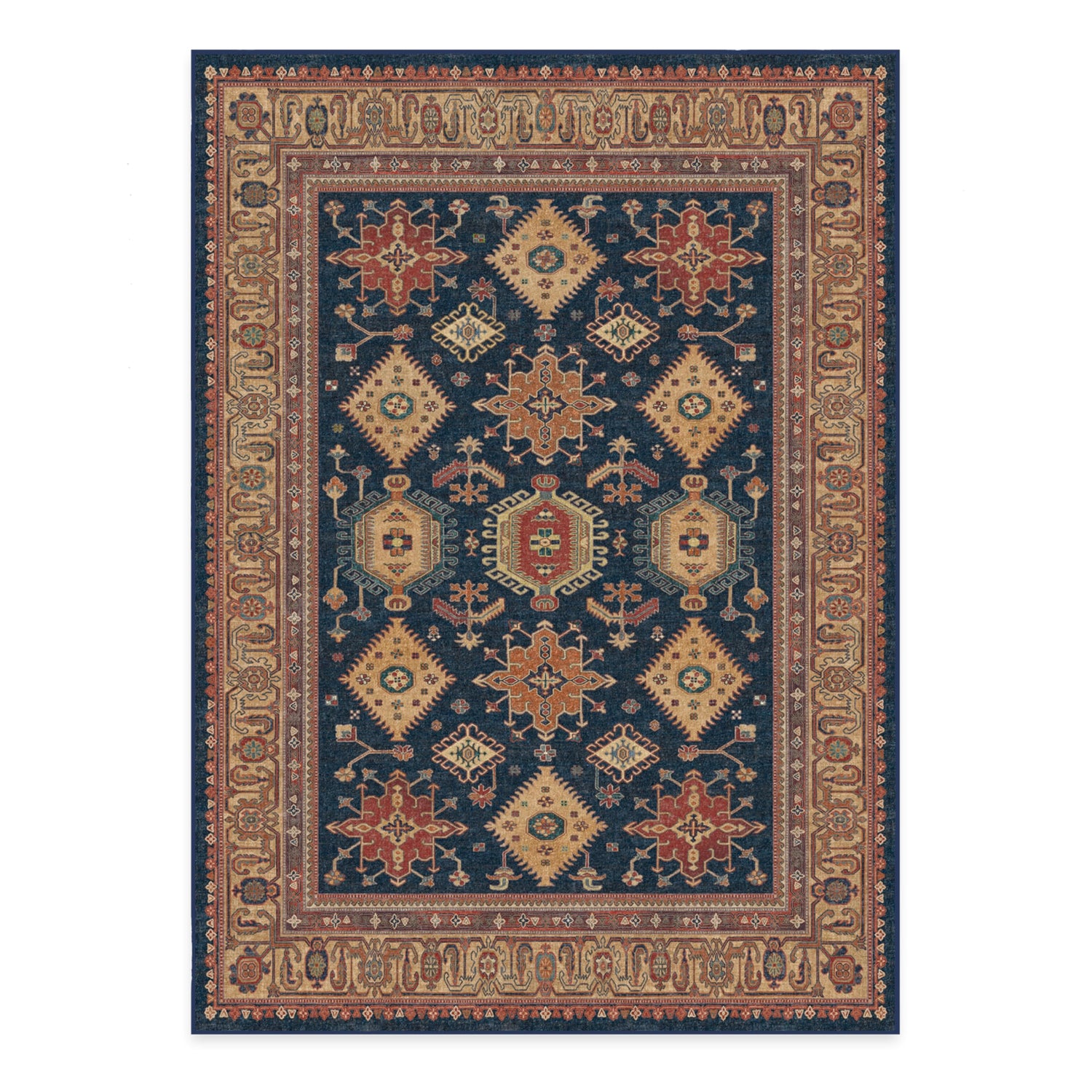 RUGGABLE – Cambria Ruby – Machine Washable Runner Rug – Pet &amp; Child Friendly – Stain &amp; Water Resistant – Non-Slip – 2.5&