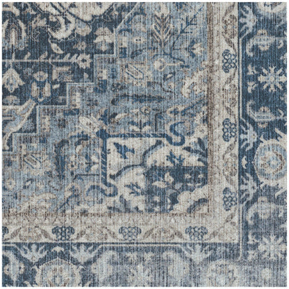 RUGGABLE Kamran Washable Rug - Perfect Vintage Area Rug for Living Room Bedroom Kitchen - Pet &amp; Child Friendly - Stain &amp; Water Resistant - Hazel 5&