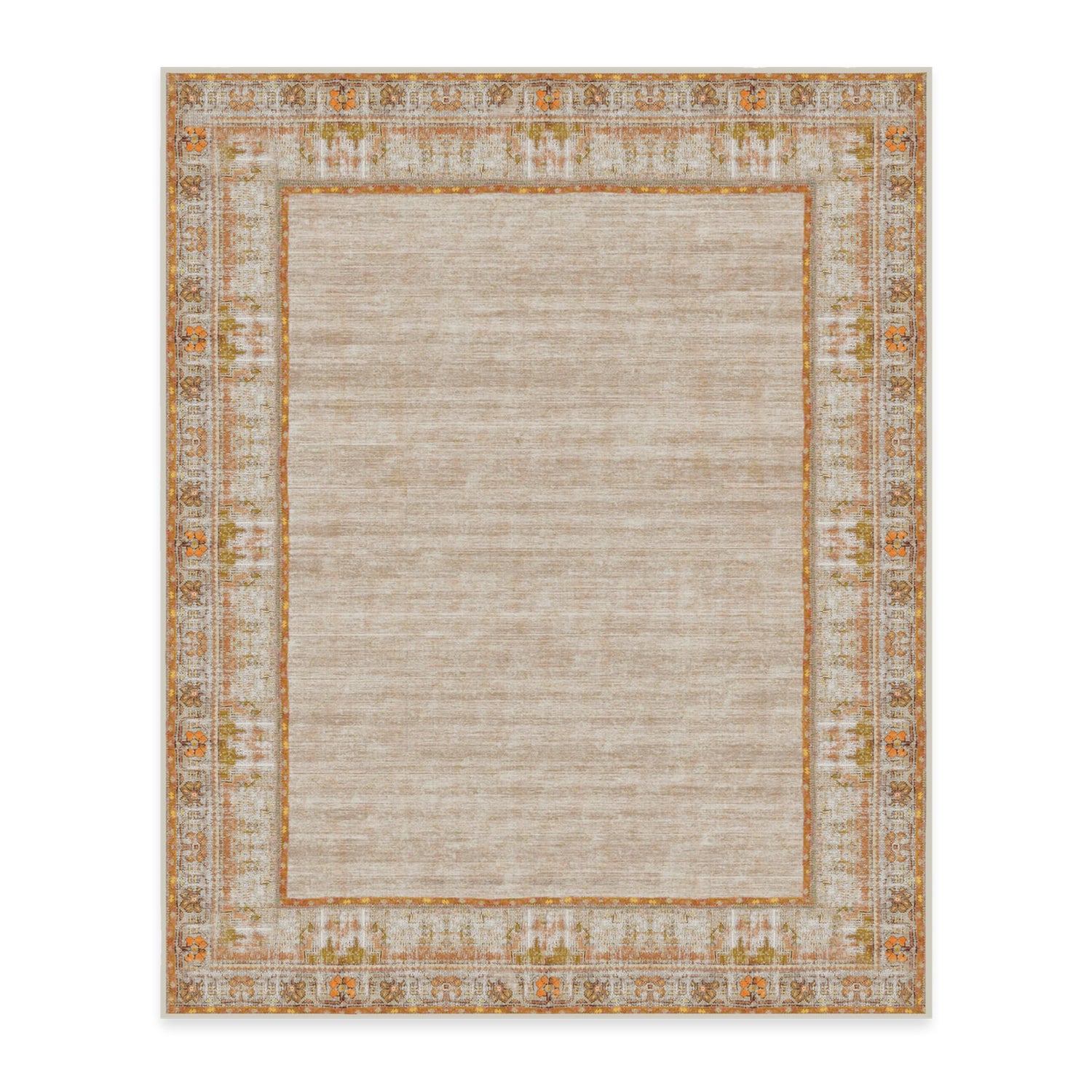 RUGGABLE Zinnia Runner Rug - Perfect Boho Washable Rug for Entryway Hallway Kitchen - Pet &amp; Child Friendly - Stain &amp; Water Resistant - Grey 2.5&