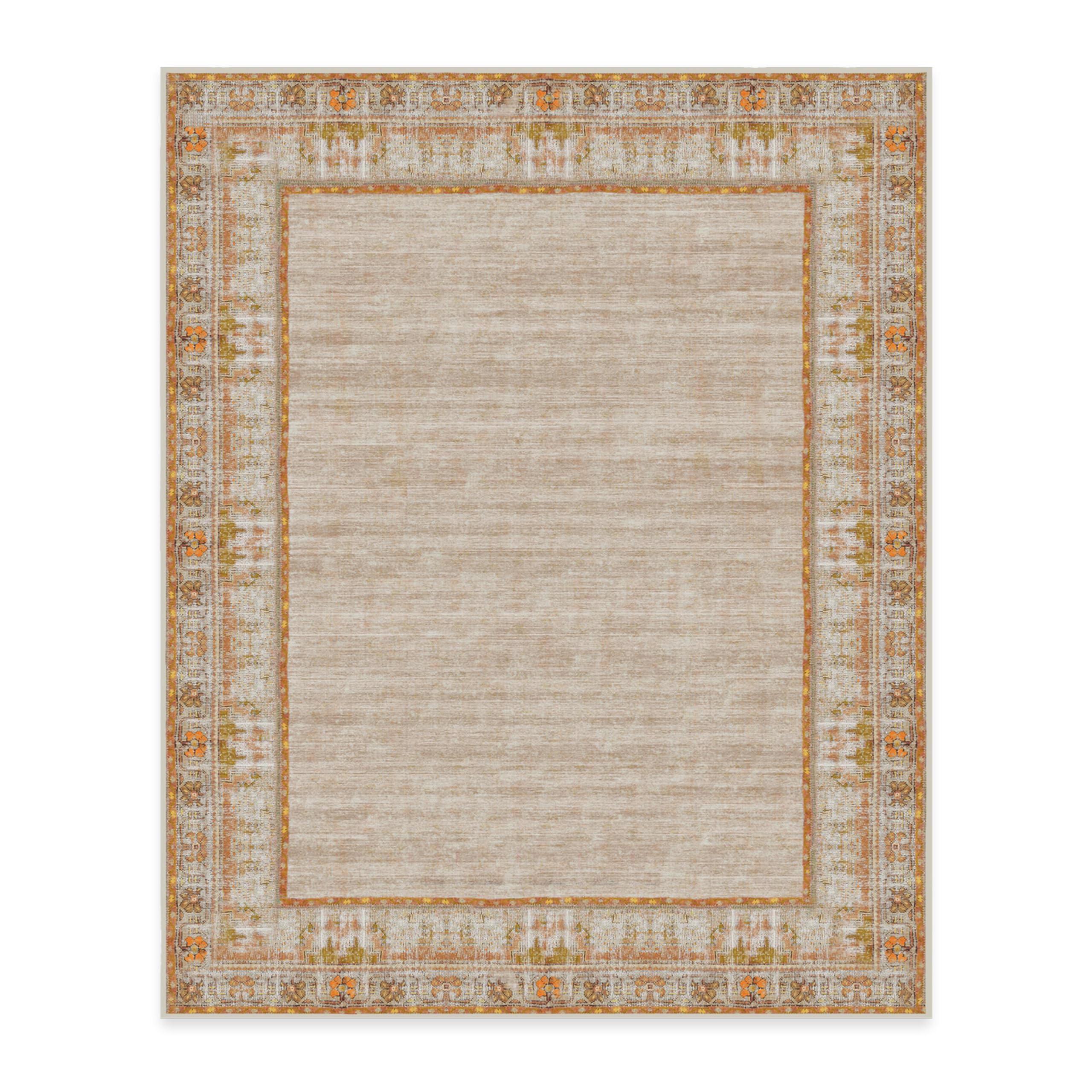 RUGGABLE Zinnia Runner Rug - Perfect Boho Washable Rug for Entryway Hallway Kitchen - Pet &amp; Child Friendly - Stain &amp; Water Resistant - Grey 2.5&