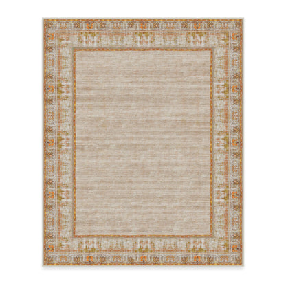 RUGGABLE Zinnia Runner Rug - Perfect Boho Washable Rug for Entryway Hallway Kitchen - Pet &amp; Child Friendly - Stain &amp; Water Resistant - Grey 2.5&
