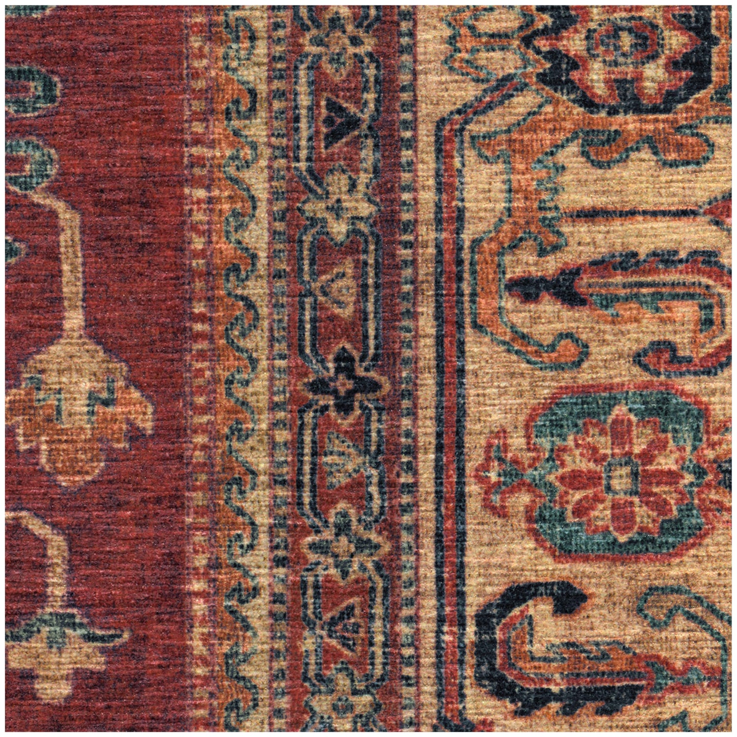 RUGGABLE – Cambria Ruby – Machine Washable Runner Rug – Pet &amp; Child Friendly – Stain &amp; Water Resistant – Non-Slip – 2.5&