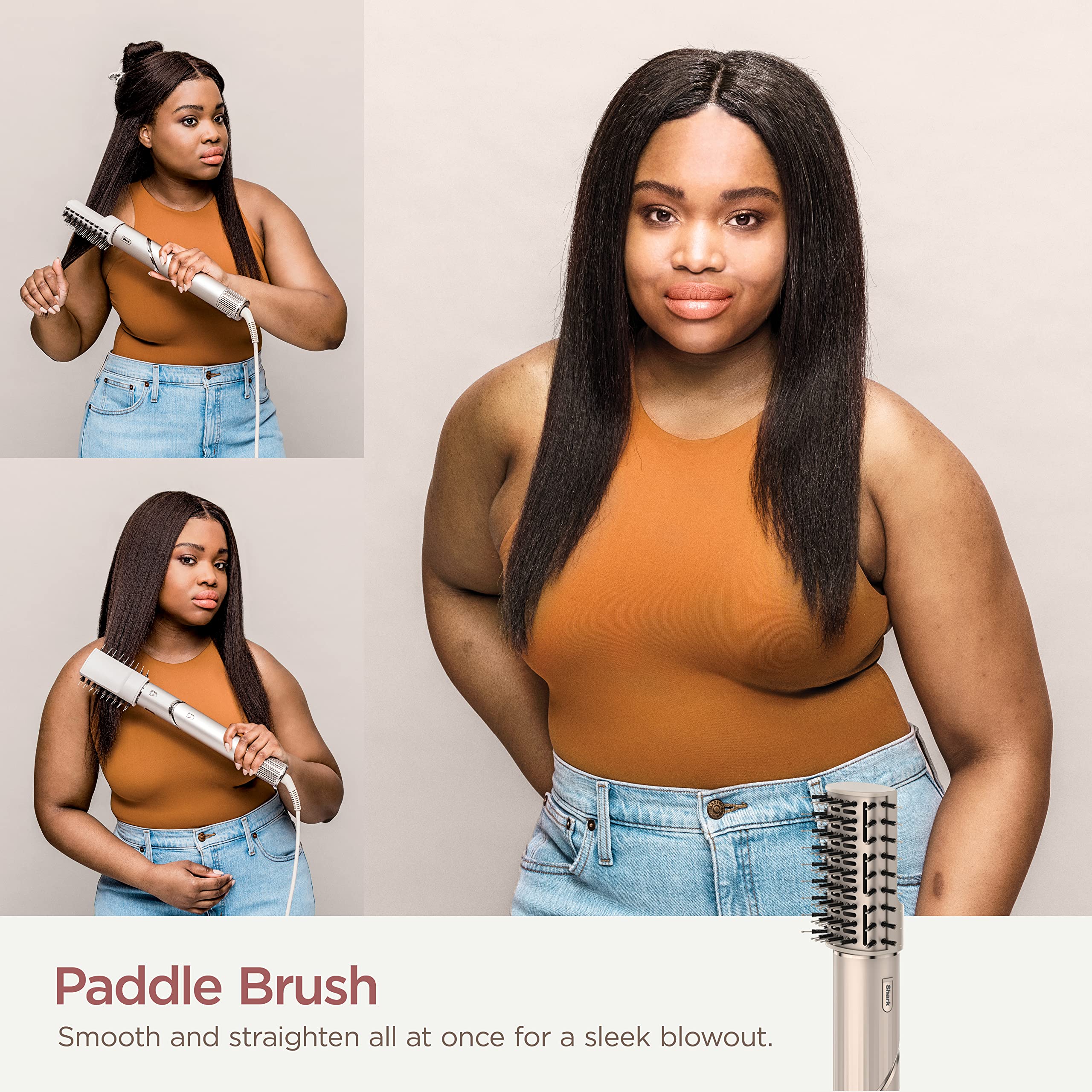 Shark HD430 FlexStyle Air Styling &amp; Drying System, Powerful Hair Dryer Brush &amp; Multi-Styler with Auto-Wrap Curlers, Paddle Brush, Oval Brush, Concentrator Attachment, Stone