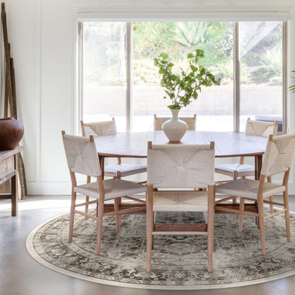 RUGGABLE Kamran Washable Rug - Perfect Vintage Area Rug for Living Room Bedroom Kitchen - Pet &amp; Child Friendly - Stain &amp; Water Resistant - Hazel 5&