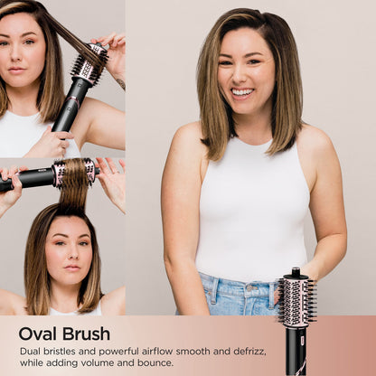 Shark HD430 FlexStyle Air Styling &amp; Drying System, Powerful Hair Dryer Brush &amp; Multi-Styler with Auto-Wrap Curlers, Paddle Brush, Oval Brush, Concentrator Attachment, Stone