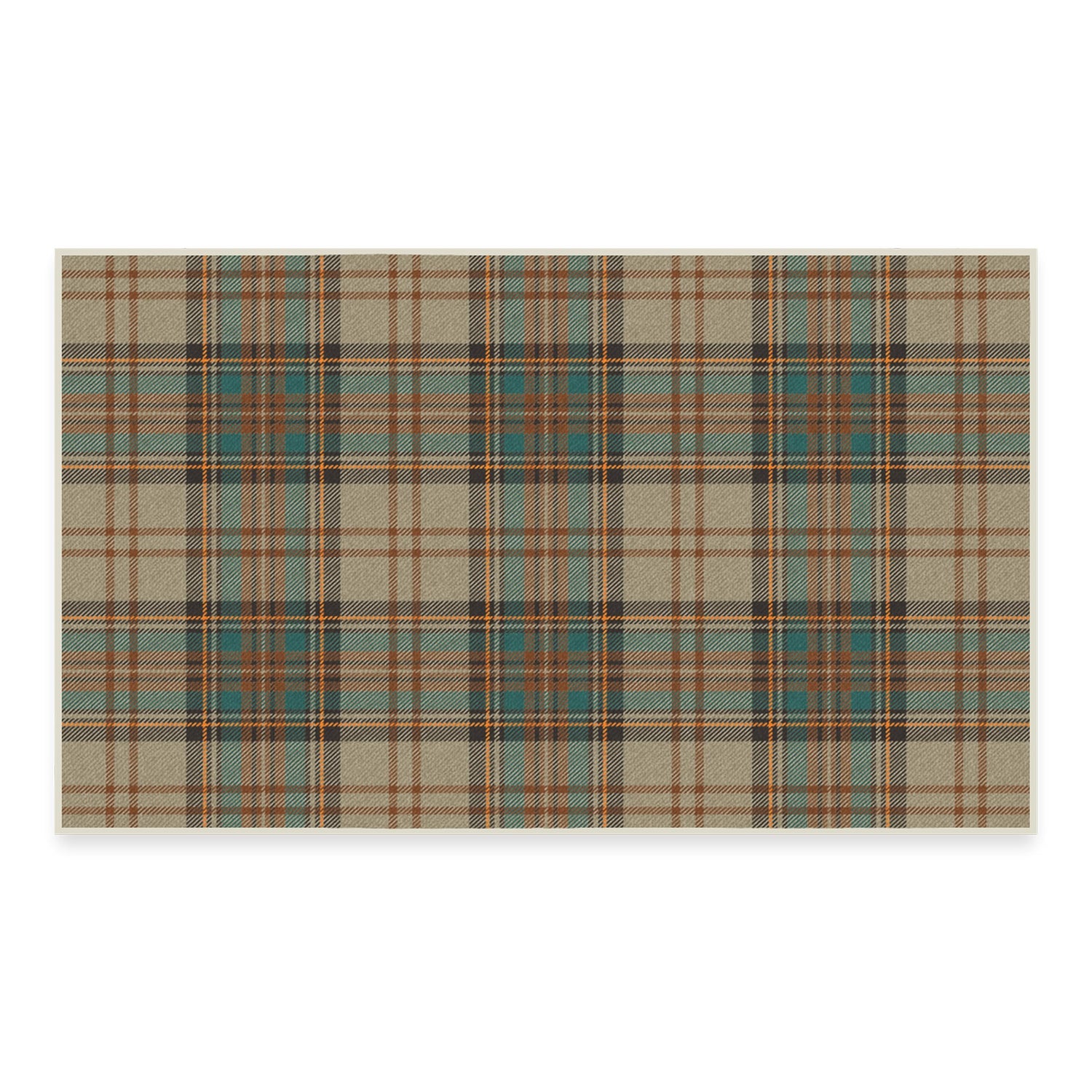 RUGGABLE Winter Plaid Washable Rug - Perfect Holiday Area Rug for Living Room Bedroom Kitchen - Pet &amp; Child Friendly - Stain &amp; Water Resistant - Dress Stewart Tartan Plaid 3&