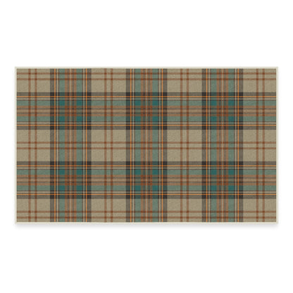 RUGGABLE Winter Plaid Washable Rug - Perfect Holiday Area Rug for Living Room Bedroom Kitchen - Pet &amp; Child Friendly - Stain &amp; Water Resistant - Dress Stewart Tartan Plaid 3&