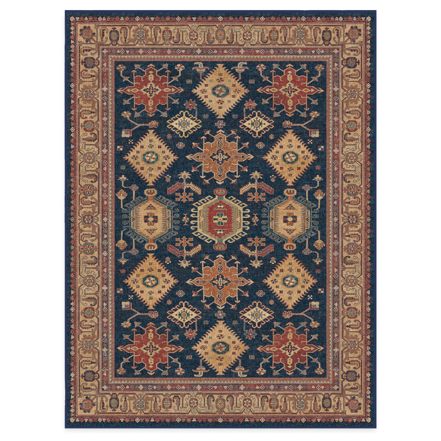 RUGGABLE – Cambria Ruby – Machine Washable Runner Rug – Pet &amp; Child Friendly – Stain &amp; Water Resistant – Non-Slip – 2.5&