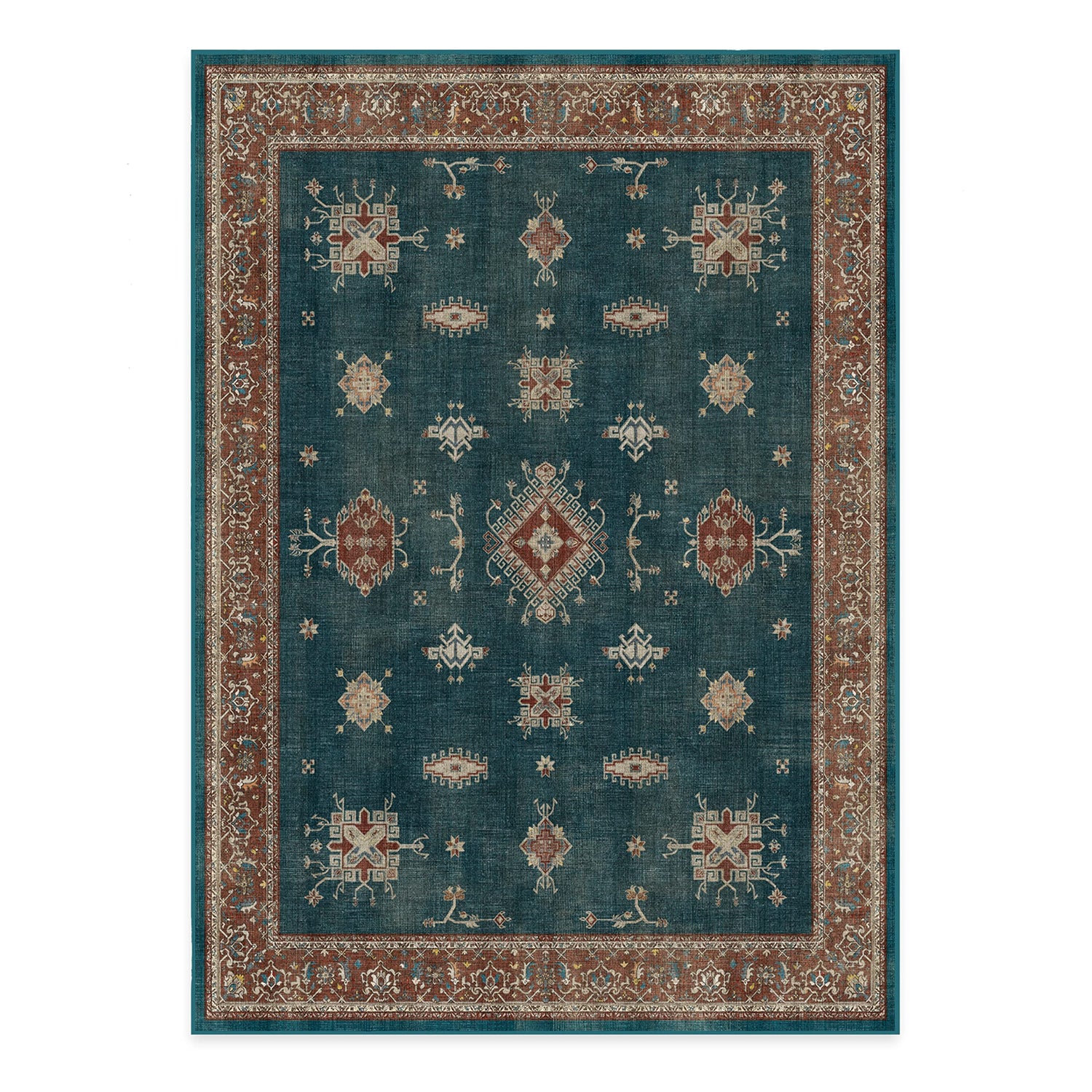RUGGABLE – Verena Dark Wood – Machine Washable Runner Rug – Pet &amp; Child Friendly – Stain &amp; Water Resistant – Non-Slip – 2.5&