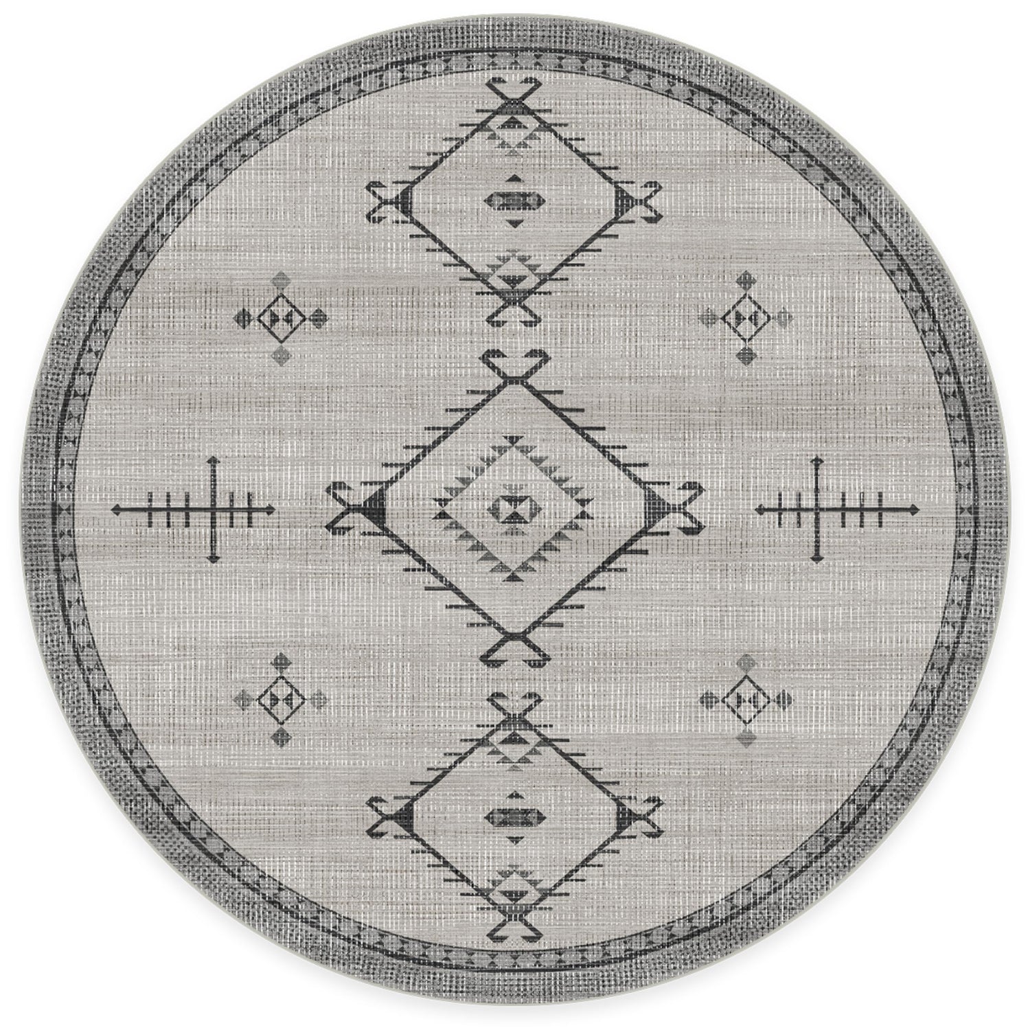 RUGGABLE Damali Runner Rug - Perfect Boho Washable Rug for Entryway Hallway Kitchen - Pet &amp; Child Friendly - Non-Toxic - Stain &amp; Water Resistant - Black &amp; White 2.5&
