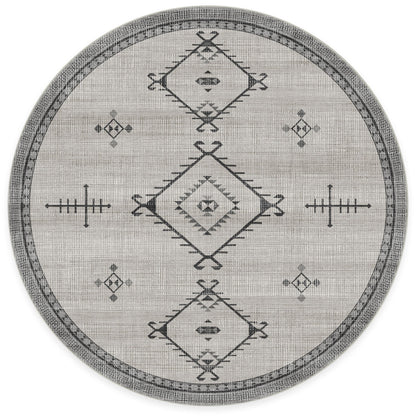 RUGGABLE Damali Runner Rug - Perfect Boho Washable Rug for Entryway Hallway Kitchen - Pet &amp; Child Friendly - Non-Toxic - Stain &amp; Water Resistant - Black &amp; White 2.5&