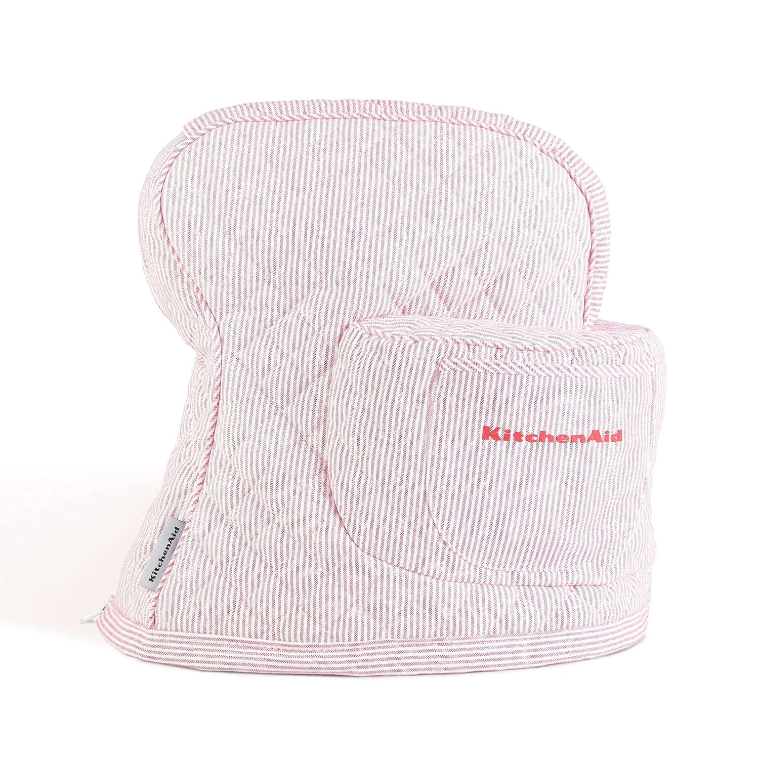 KITCHENAID Fitted Tilt-Head Solid Stand Mixer Cover with Storage Pocket, Quilted 100% Cotton, Milkshake, 14.4&quot;x18&quot;x10&quot;