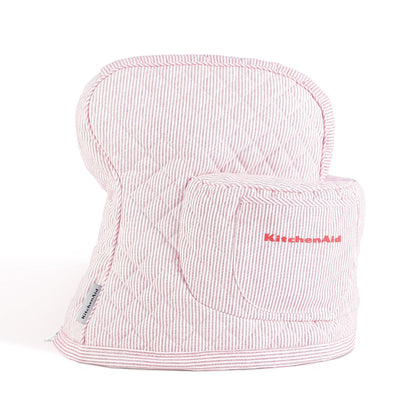 KITCHENAID Fitted Tilt-Head Solid Stand Mixer Cover with Storage Pocket, Quilted 100% Cotton, Milkshake, 14.4&quot;x18&quot;x10&quot;