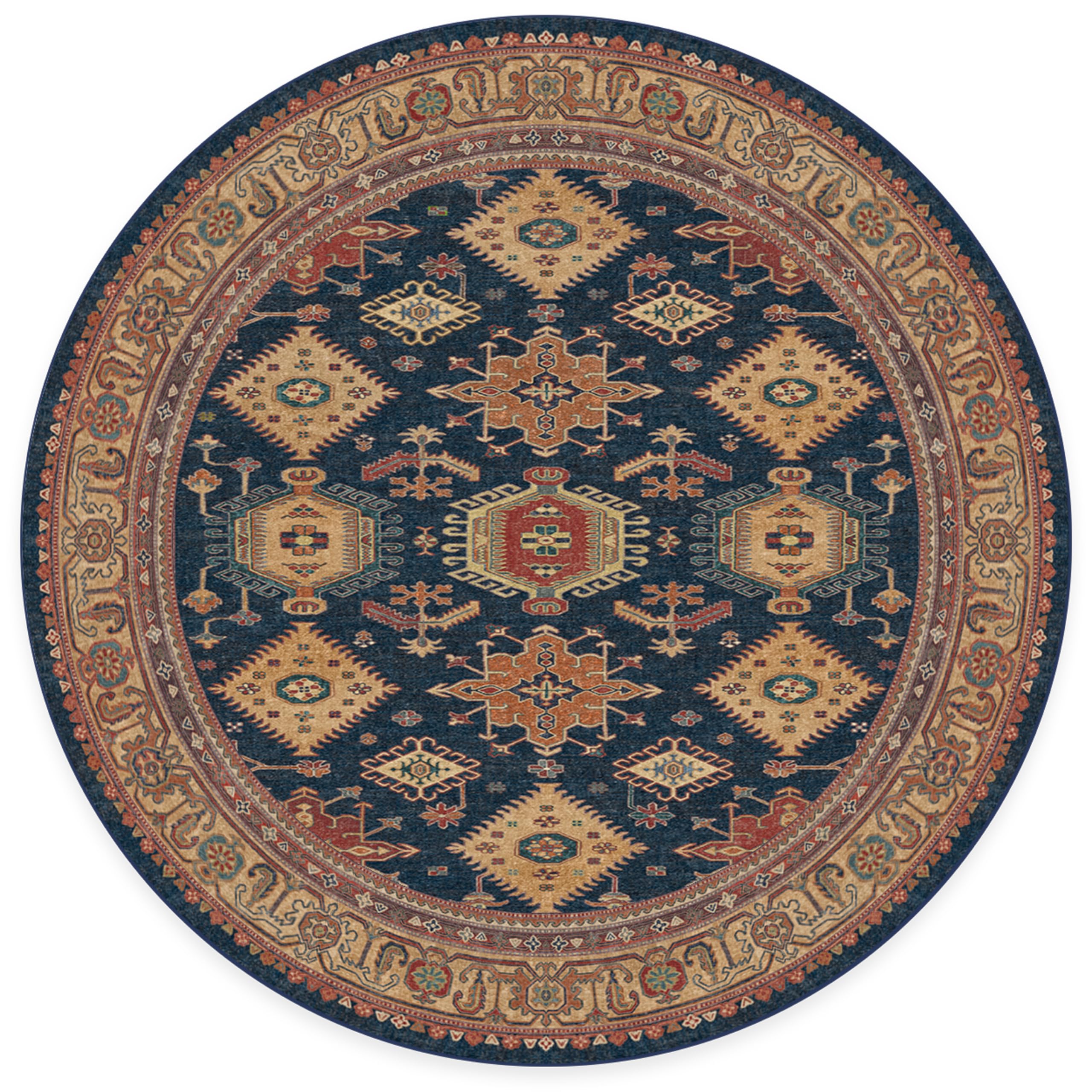 RUGGABLE – Cambria Ruby – Machine Washable Runner Rug – Pet &amp; Child Friendly – Stain &amp; Water Resistant – Non-Slip – 2.5&