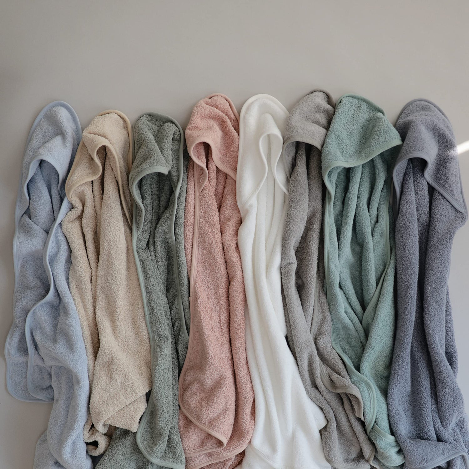 mushie Baby Hooded Towel | Organic Cotton (Moss)