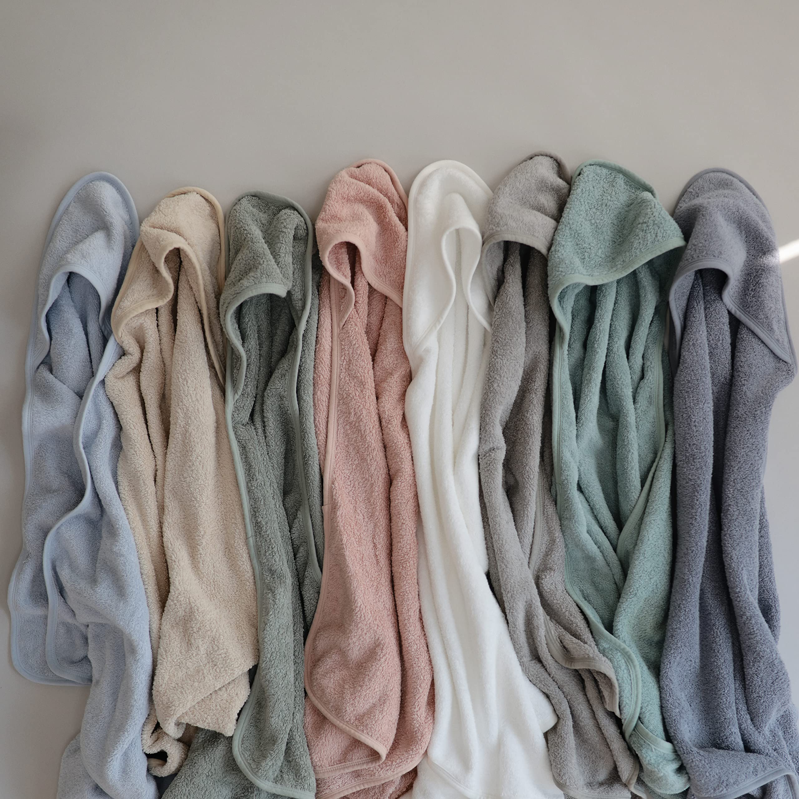 mushie Baby Hooded Towel | Organic Cotton (Moss)