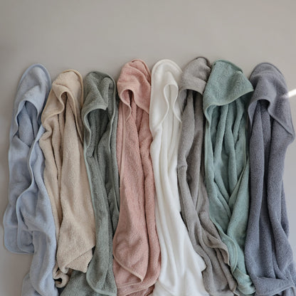 mushie Baby Hooded Towel | Organic Cotton (Moss)
