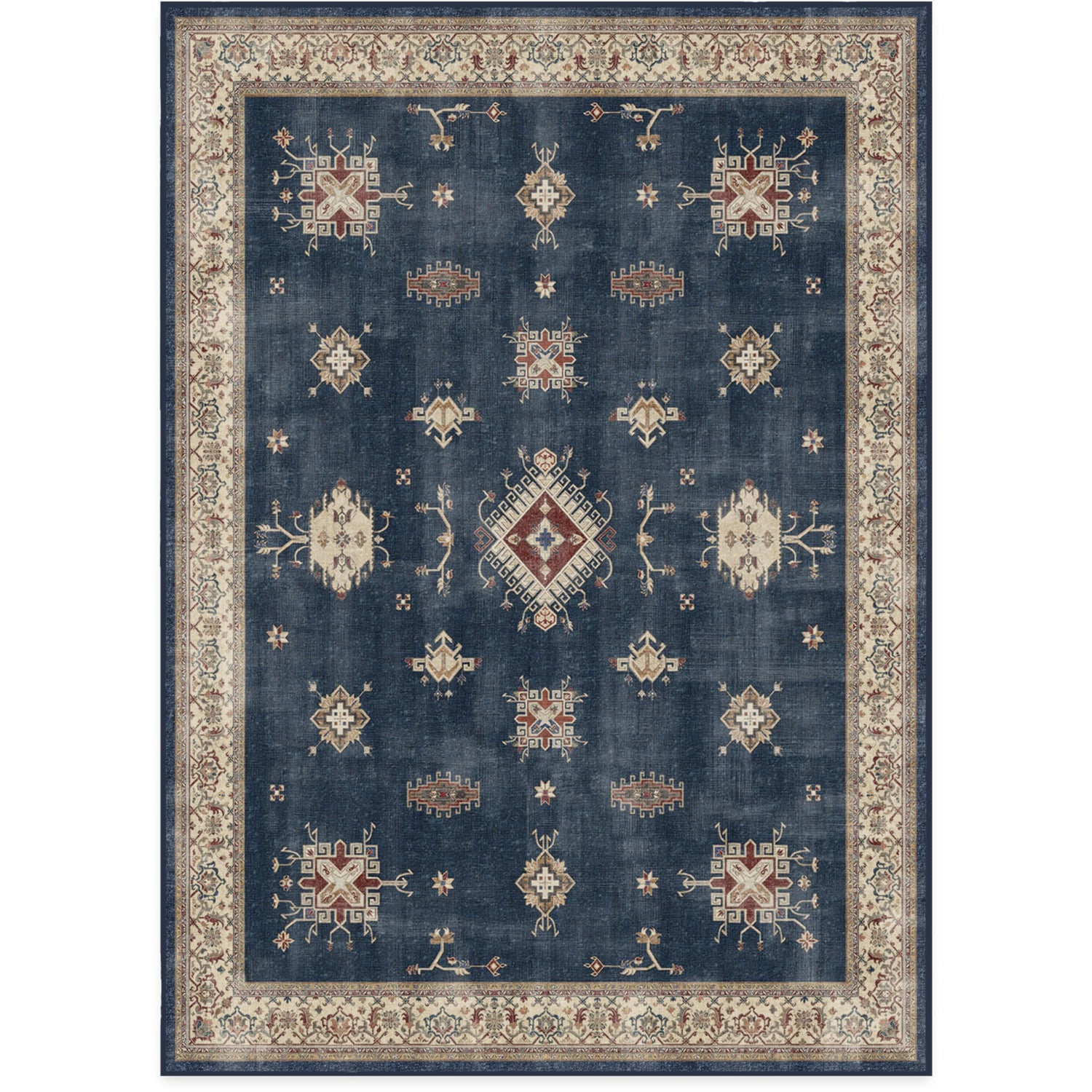 RUGGABLE – Verena Dark Wood – Machine Washable Runner Rug – Pet &amp; Child Friendly – Stain &amp; Water Resistant – Non-Slip – 2.5&