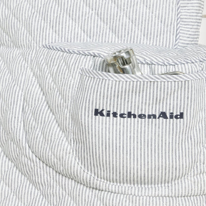 KITCHENAID Fitted Tilt-Head Solid Stand Mixer Cover with Storage Pocket, Quilted 100% Cotton, Milkshake, 14.4&quot;x18&quot;x10&quot;
