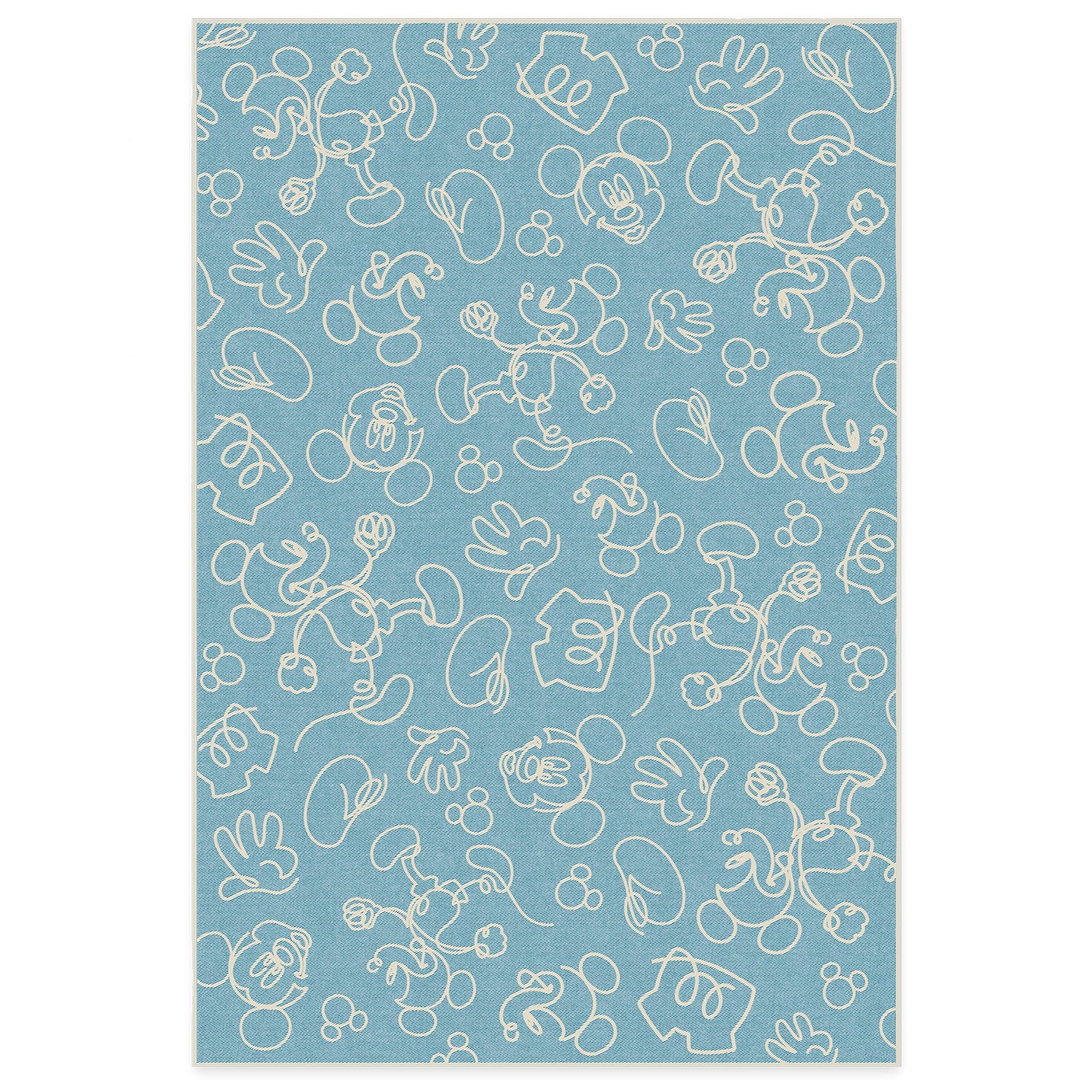 RUGGABLE Disney Classic Minnie Mouse Washable Rug - Perfect Area Rug for Nursery Playroom Kids Room - Pet &amp; Child Friendly - Stain &amp; Water Resistant - Trellis Pink 5&