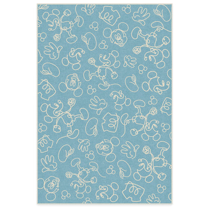 RUGGABLE Disney Classic Minnie Mouse Washable Rug - Perfect Area Rug for Nursery Playroom Kids Room - Pet &amp; Child Friendly - Stain &amp; Water Resistant - Trellis Pink 5&