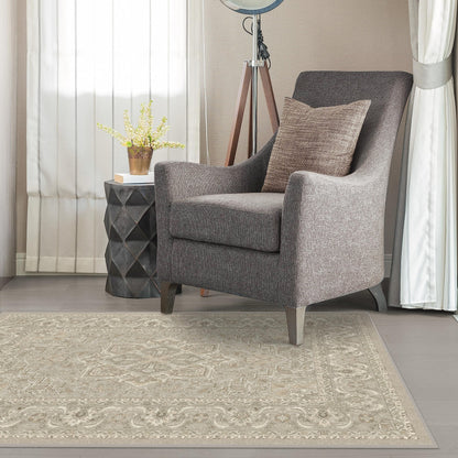 RUGGABLE Hendesi Heriz Washable Rug - Perfect Antique Vintage Area Rug for Living Room Bedroom Kitchen - Pet &amp; Child Friendly - Stain &amp; Water Resistant, Non-Slip - Abalone 2&