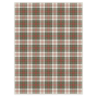 RUGGABLE Winter Plaid Washable Rug - Perfect Holiday Area Rug for Living Room Bedroom Kitchen - Pet &amp; Child Friendly - Stain &amp; Water Resistant - Dress Stewart Tartan Plaid 3&
