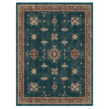 RUGGABLE – Verena Dark Wood – Machine Washable Runner Rug – Pet &amp; Child Friendly – Stain &amp; Water Resistant – Non-Slip – 2.5&