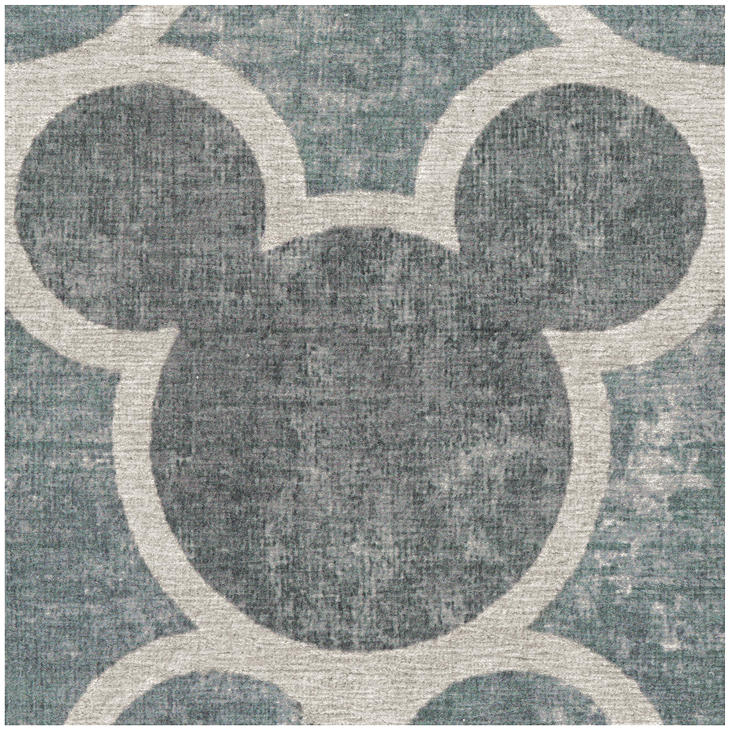 RUGGABLE Disney Classic Minnie Mouse Washable Rug - Perfect Area Rug for Nursery Playroom Kids Room - Pet &amp; Child Friendly - Stain &amp; Water Resistant - Trellis Pink 5&