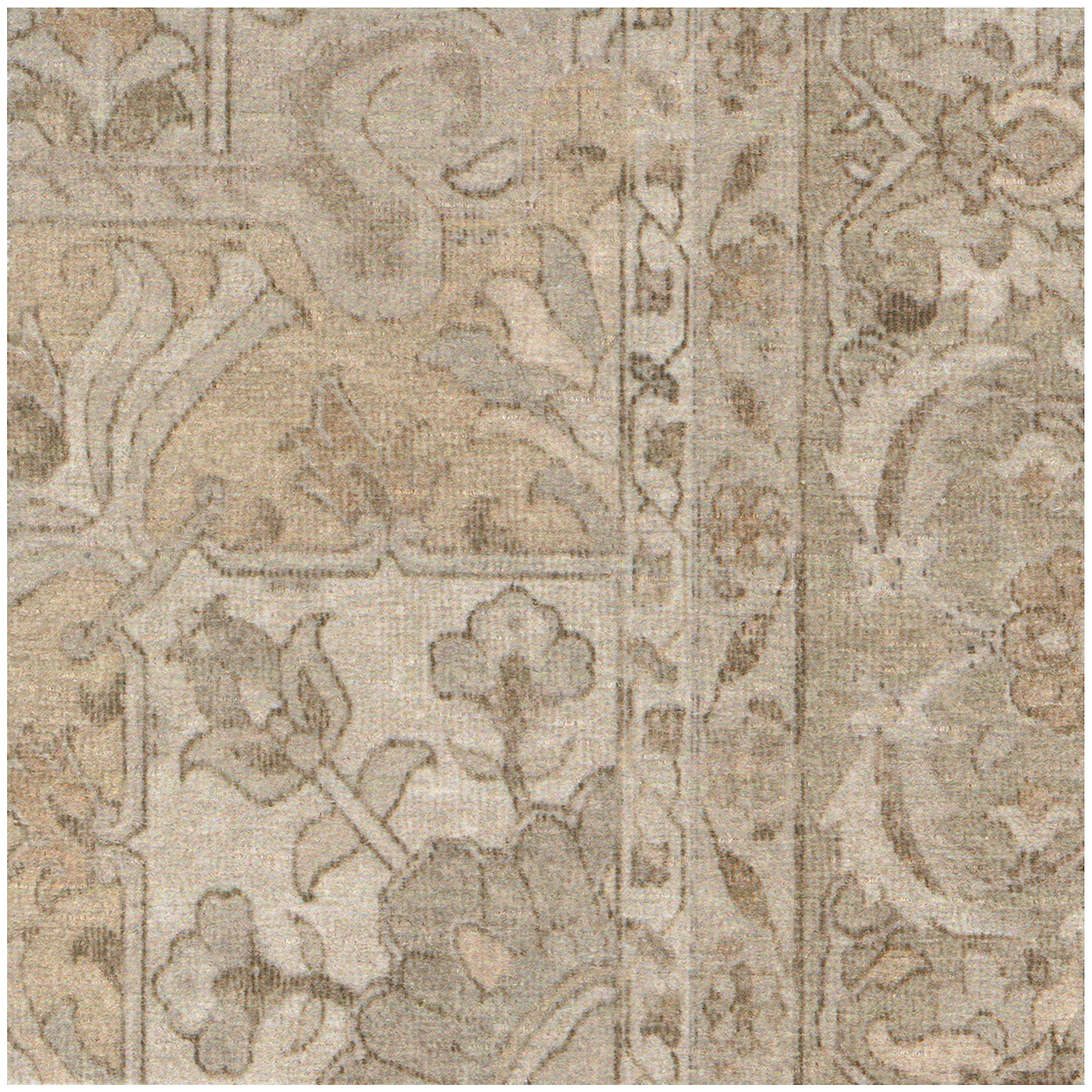 RUGGABLE Hendesi Heriz Washable Rug - Perfect Antique Vintage Area Rug for Living Room Bedroom Kitchen - Pet &amp; Child Friendly - Stain &amp; Water Resistant, Non-Slip - Abalone 2&