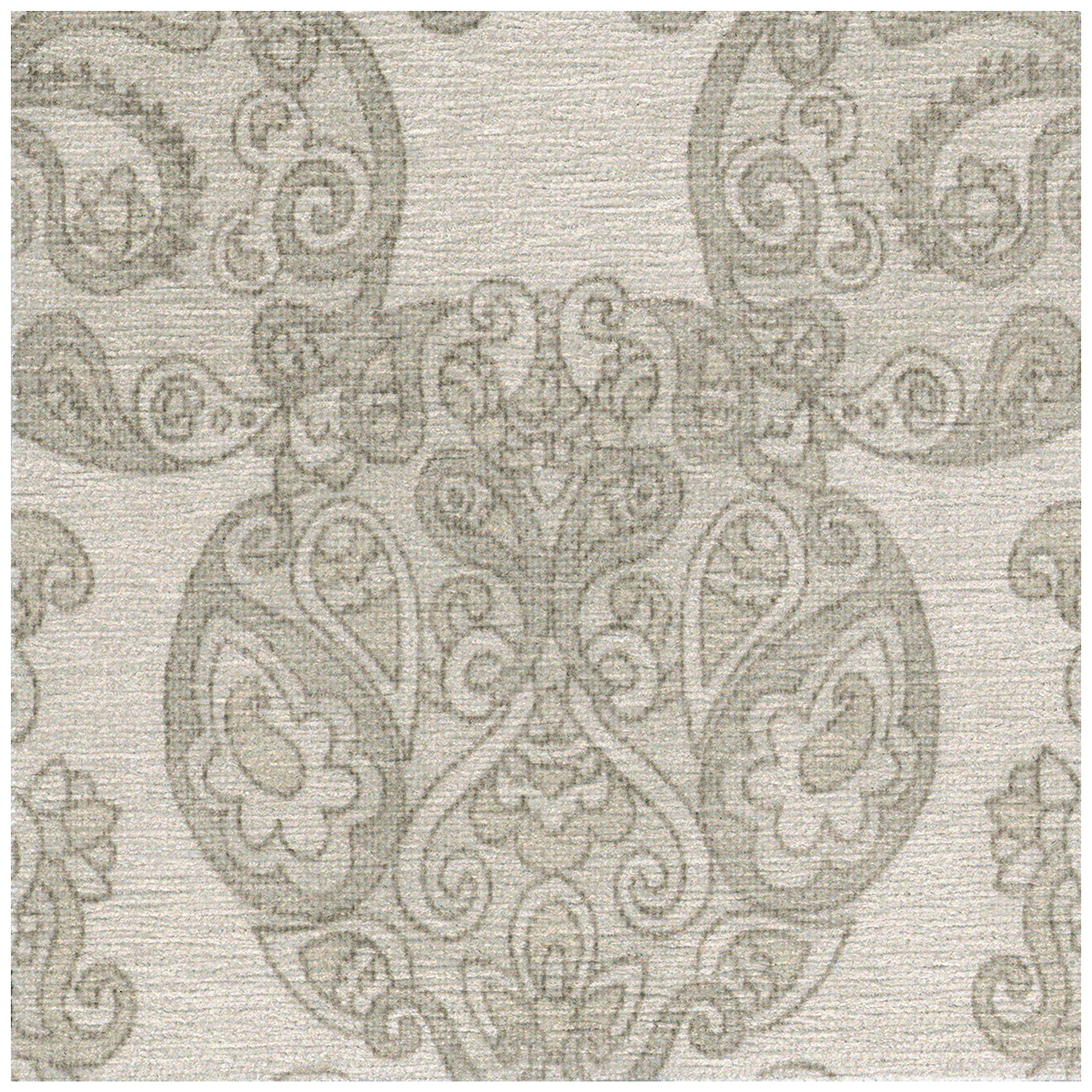 RUGGABLE Disney Traditional Mickey Mouse Washable Rug - Perfect Area Rug for Nursery Playroom Kids Room - Pet &amp; Child Friendly - Stain &amp; Water Resistant - Damask Grey 3&
