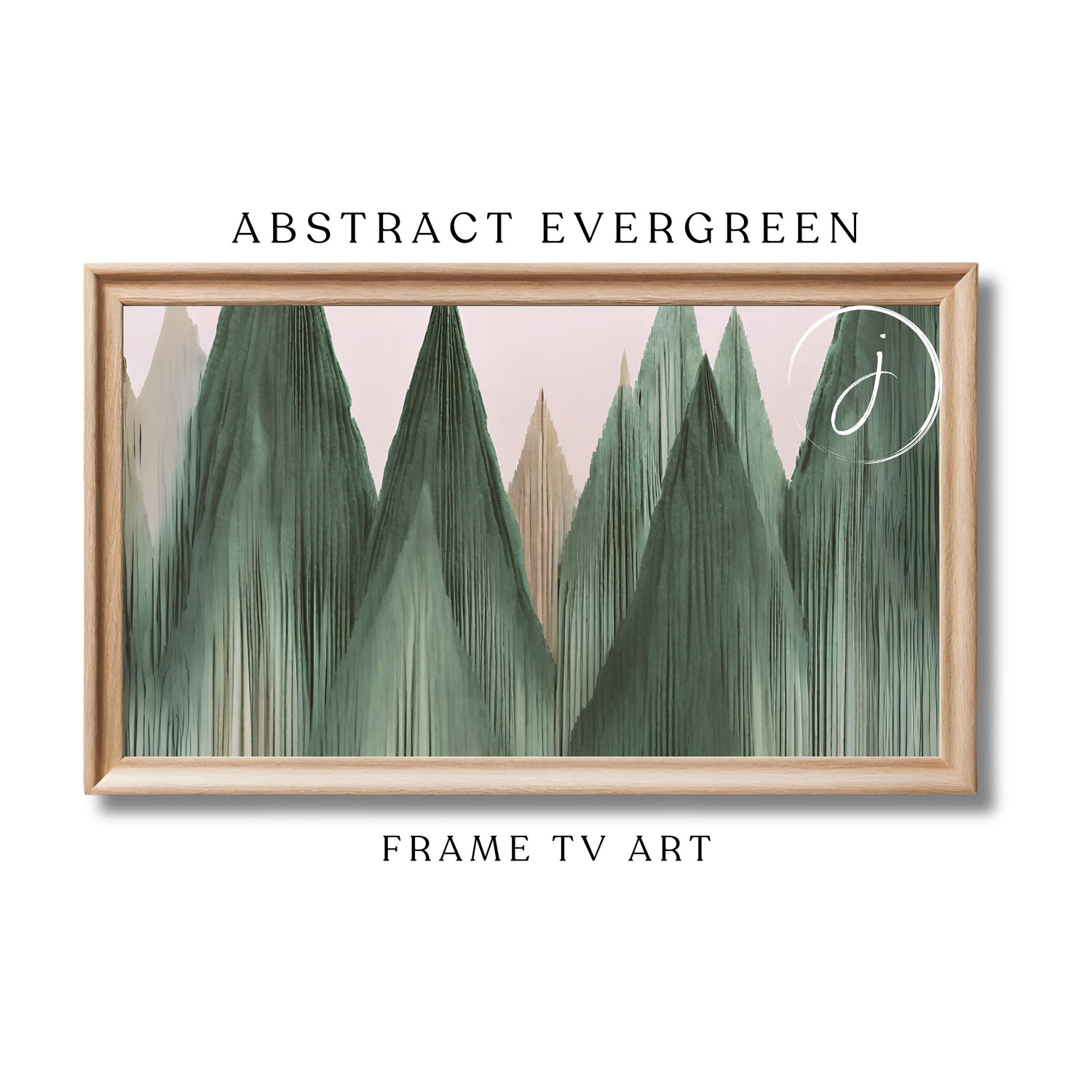 Abstract Winter Art for Samsung Frame TV Art | Abstract 3D Painting | Holiday Digital Art | Winter Decor | Nordic Mountains | Joya Designs