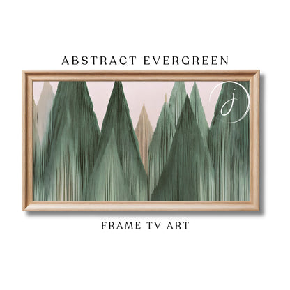 Abstract Winter Art for Samsung Frame TV Art | Abstract 3D Painting | Holiday Digital Art | Winter Decor | Nordic Mountains | Joya Designs